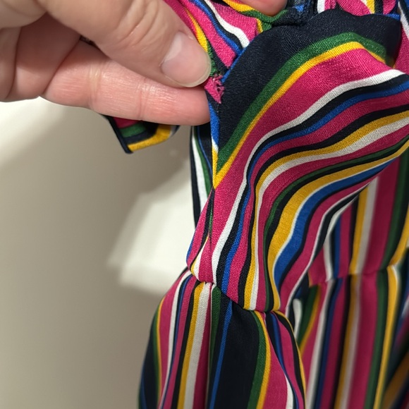 Multicolor Striped Ruffle Dress - Picture 5 of 14